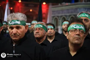 عزاداری سنتی شب ششم محرم در &laquo;حسینیه حرم&raquo;