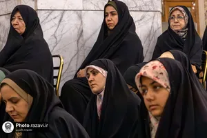 تشرف هیئت خانوادگی مدارس امام رضا علیه&zwnj;السلام به حرم مطهر رضوی