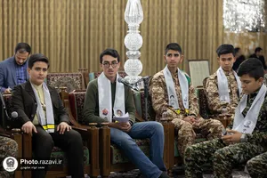 دیدار فعالان بسیج دانش&zwnj;آموزی شهرستان مشهد با تولیت آستان قدس رضوی