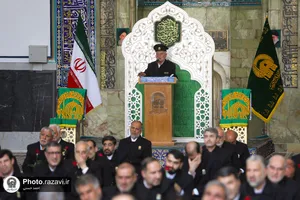 آیین اذن اعزام کاروان زیر سایه خورشید در حرم مطهر رضوی