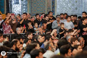 عزاداری دهه دوم محرم در حرم مطهر رضوی