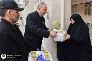 توزیع روزانه 2 هزار پرس افطاری متبرک در سطح شهر مشهد