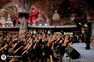 مراسم عزاداری دهه آخر ماه صفر در رواق امام خمینی (ره) حرم مطهر رضوی