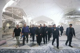 بازدید تولیت آستان قدس رضوی از پروژه رواق زیرسطحی امام حسین علیه‌السلام