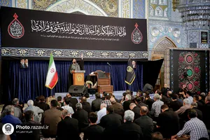 مراسم عزاداری دهه آخر ماه صفر در رواق امام خمینی (ره) حرم مطهر رضوی