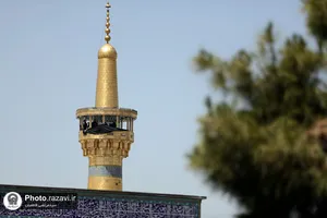 سیاه&zwnj;پوشی حرم مطهر رضوی به مناسبت شهادت امام باقر علیه&zwnj;السلام
