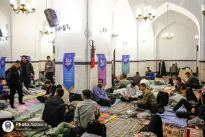 آغاز اعتکاف نوجوانان در حرم مطهر رضوی