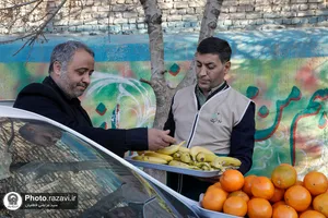 حضور خدام حرم مطهر رضوی در مدرسه شهید عباسپور مشهد