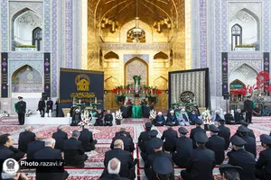 آیین اذن عزای ماه محرم در حرم مطهر رضوی-1