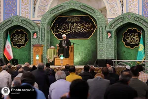 مراسم شب وفات حضرت ام البنین(س) در حرم مطهر رضوی
