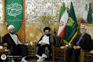 دیدار رئیس دیوان وقف شیعی عراق و امین العام عتبه حسینی با تولیت آستان قدس رضوی