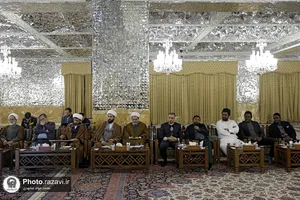 دیدار اعضای مجمع جهانی اهل بیت(ع) با تولیت آستان قدس رضوی
