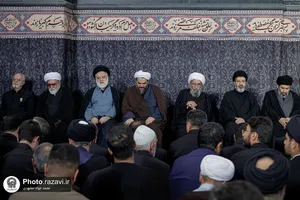 مراسم بزرگداشت چهلمین روز تدفین رهبر شهید انقلاب اسلامی در حرم مطهر رضوی