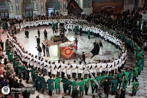 عزاداری سنتی شب پنجم محرم در &laquo;حسینیه حرم&raquo;