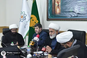 نشست خبری چهارمین اعتکاف علمی طلاب در حرم مطهر رضوی