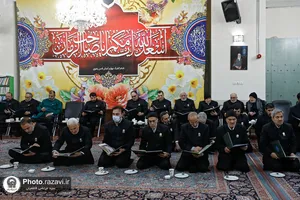 مجلس ترحیم همسر شهید برونسی در حرم مطهر رضوی