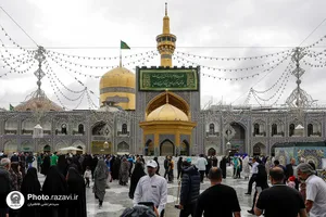 حال و هوای حرم مطهر رضوی در ایام میلاد حضرت معصومه سلام الله علیها