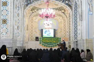 تشرف دانشجویان ایرانشهر به حرم مطهر رضوی