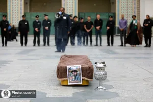 تشییع پاکبان خدوم مشهدی در حرم مطهر رضوی