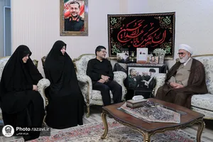 دیدار تولیت آستان قدس رضوی با خانواده شهدای جنگ رمضان-1