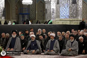 آیین تعویض پوش ضریح مطهر رضوی به مناسبت آغاز ماه محرم
