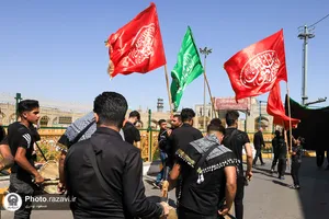 عزاداری تاسوعای حسینی در حرم مطهر رضوی