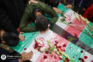 مراسم تشییع پیکر شهدای خان&zwnj;طومان