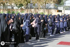 آیین بازگشایی مدارس امام رضا(ع)