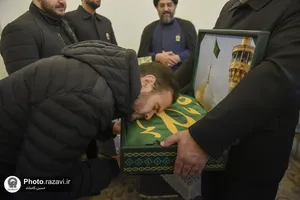 دیدار خدام حرم مطهر رضوی با خانواده شهدای لبنان