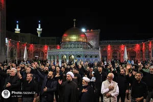 عزاداری سنتی شب سوم محرم در &laquo;حسینیه حرم&raquo;