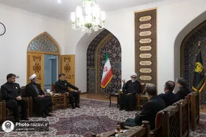 دیدار وزرای امور خارجه و راه و شهرسازی با تولیت آستان قدس رضوی