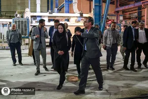 بازدید رئیس مرکز تحقیقات وزارت راه، مسکن و شهرسازی کشور از کارخانه هبلکس رضوی