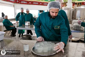 پذیرایی هیأت احباب الرسول عراق در چایخانه غدیر
