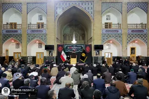 عزاداری روز شهادت امام کاظم علیه&zwnj;السلام در حرم مطهر رضوی
