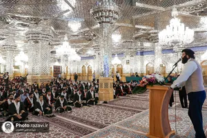 مراسم دانش&zwnj;آموختگی فارغ&zwnj;التحصیلان دانشگاه&zwnj;های علوم پزشکی سراسر کشور در حرم مطهر رضوی