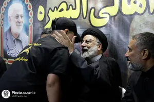 حضور رئیس جمهور در چایخانه حضرت رضا علیه&zwnj;السلام