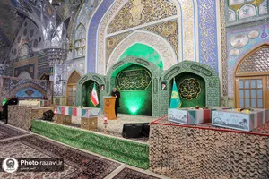 وداع با شهدای گمنام دفاع مقدس در حرم مطهر رضوی