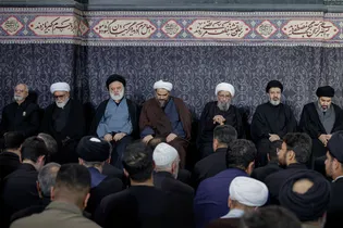 مراسم بزرگداشت چهلمین روز تدفین رهبر شهید انقلاب اسلامی در حرم مطهر رضوی