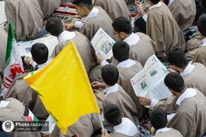 اجتماع همبستگی با جبهه مقاومت فلسطین در حرم مطهر رضوی