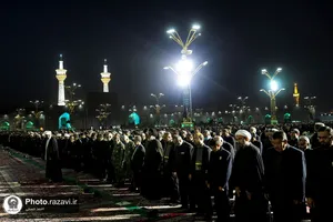 آیین خطبه خوانی شب شهادت امام رضا علیه السلام در حرم مطهر رضوی - 2