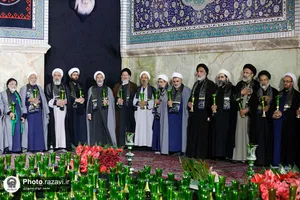 آیین خطبه خوانی شب شهادت امام رضا علیه السلام در حرم مطهر رضوی - 3
