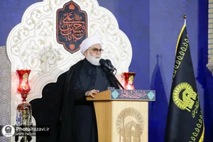 آئین خطبه&zwnj;خوانی شب عاشورا در حرم مطهر رضوی-1