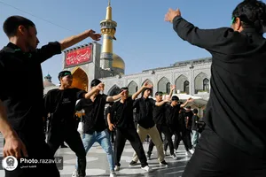 عزاداری عاشورای حسینی در حرم مطهر رضوی