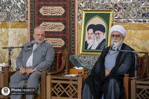 دیدار اساتید دانشگاه دفاع ملی با تولیت آستان قدس رضوی