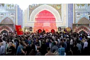 حرم مطهر رضوی سوگوار شهادت حضرت جوادالائمه (ع) شد