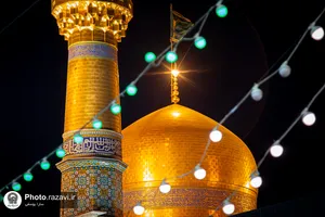 حال و هوای حرم مطهر رضوی در شب میلاد حضرت زینب سلام&zwnj;الله علیها