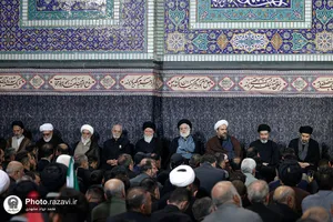 مراسم بزرگداشت چهلمین روز تدفین رهبر شهید انقلاب اسلامی در حرم مطهر رضوی