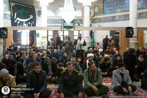 حضور تولیت آستان قدس رضوی در جمع عزاداران فاطمی بخش رضویه مشهد