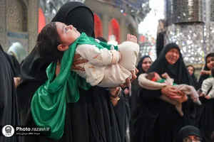 آیین معنوی &laquo;شیرخوارگان حسینی&raquo; در حرم مطهر رضوی