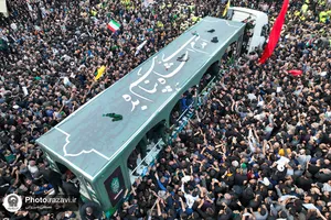 تشییع رئیس&zwnj;جمهور شهید و همراهان در مشهدالرضا&zwnj;&zwnj;علیه السلام -1